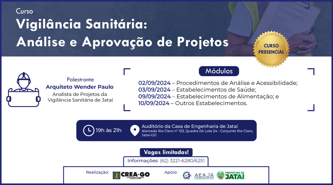 crea-go-realiza-curso-sobre-analise-e-aprovacao-de-projetos-na-vigilancia-sanitaria